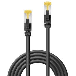 Cable de red RJ-45 S/FTP LSZH, negro, 10 unidades, 1m