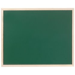 Tableau vert q-connect cadre en bois 90x60 cm sans étagère.