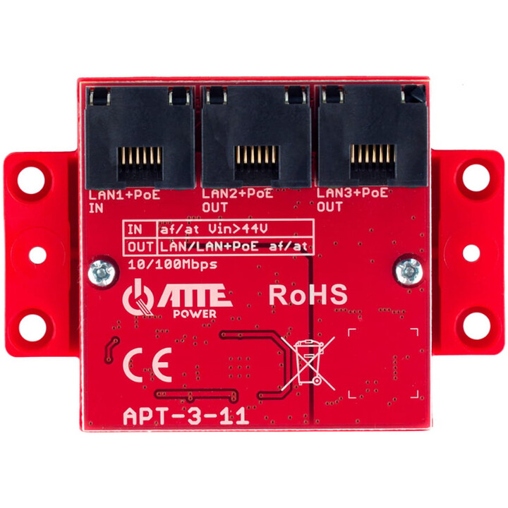 ATTE APT-3-11 Switch PoE 3 ports 10/100Mbps, prolongateur