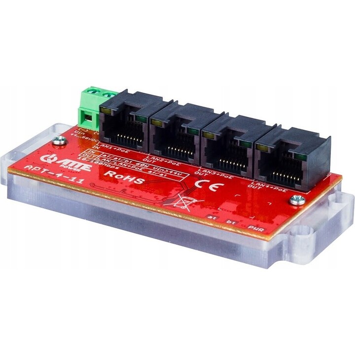 ATTE APT-4-11 Switch PoE 4 porte 10/100Mbps, est