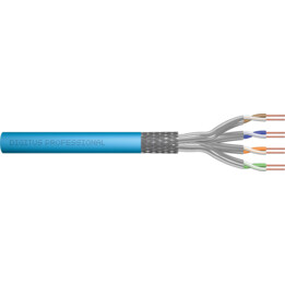 CABLE INSTALACIÓN DIGITUS Cat.6A, S/FTP, Eca, AWG 23/1, LSOH, 500m, azul, bobina