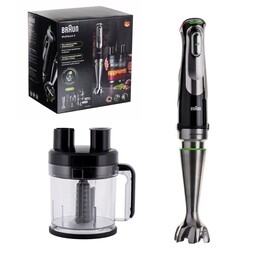 Liquidificador de imersão Braun MultiQuick 9 MQ 9195XLI 2 L 1200 W Preto, Aço inoxidável