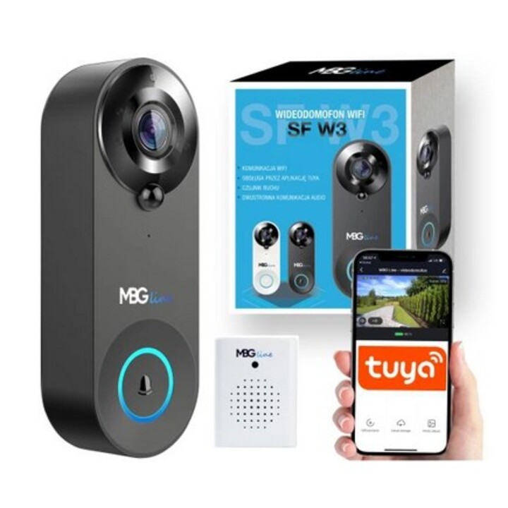 Video intercom MBG line SF W3 BLACK