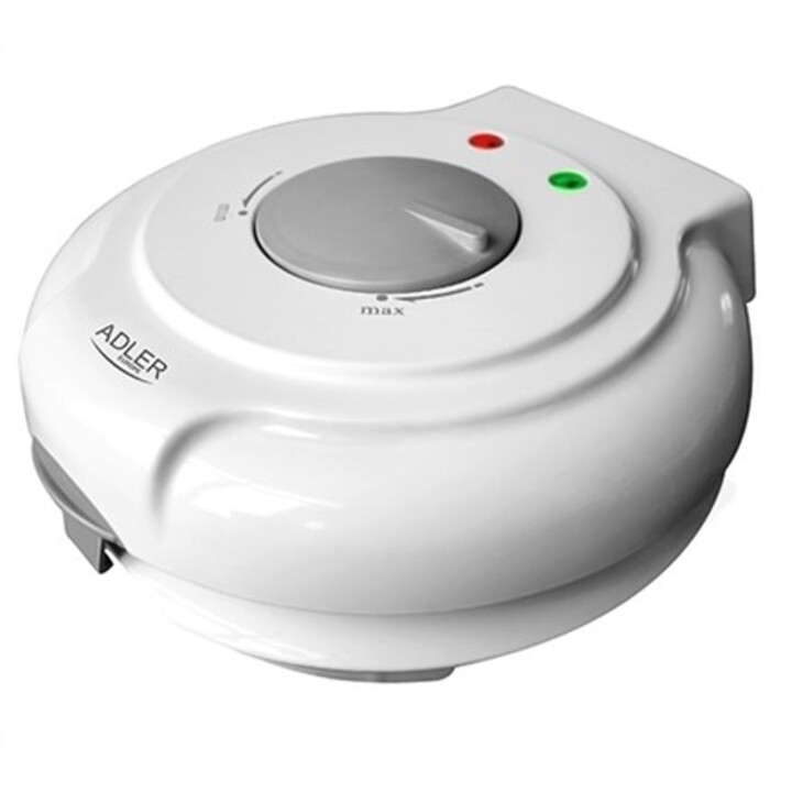 Adler | Máquina de waffles | 3038 DC | 1500W | Número de pastéis 1 | Cone de gelo | Branco