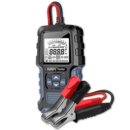 Qoltec Digitaler Batterietester mit LCD-Display | 12V | 24V | 3Ah-400Ah
