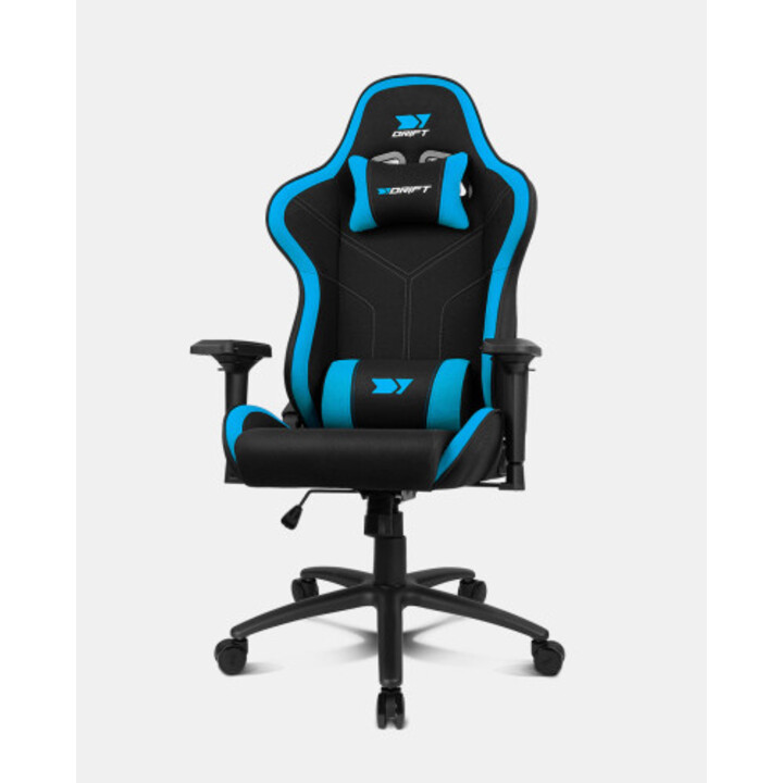 Drift Dr110bl Videospiel-Stuhl, Gaming-Sitz, gepolsterter Sitz, Schwarz, Blau