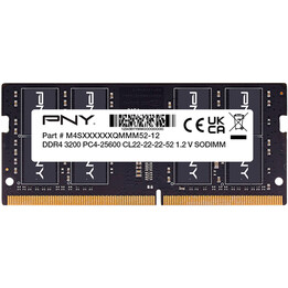 Memoria RAM SODIMM PNY 16GB DDR4 3200MHz CL22 Bulk