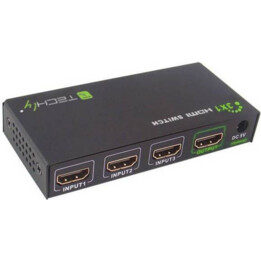 Switch HDMI 1.4 3x1 4K60Hz con telecomando