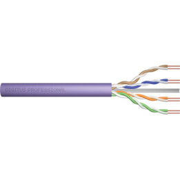 DIGITUS Cat.6 Installationskabel, f/UTP, B2ca, AWG23/1, LSOH, 100m, lila, Folie
