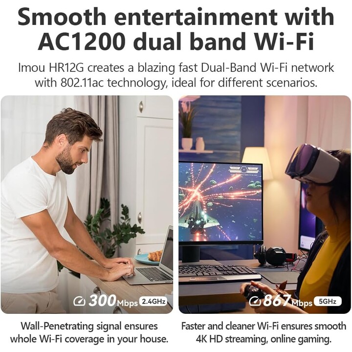 Router IMOU HR12G AC1200 Dualband-WLAN
