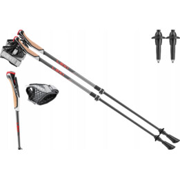 LEKI KIJE Instrutor de caminhada nórdica Lite vermelho