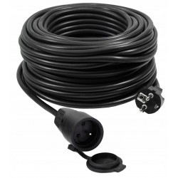 VERTEX PZO50M Cable de extensión retráctil 50 m 3x2,5 mm Negro Vertex - 1
