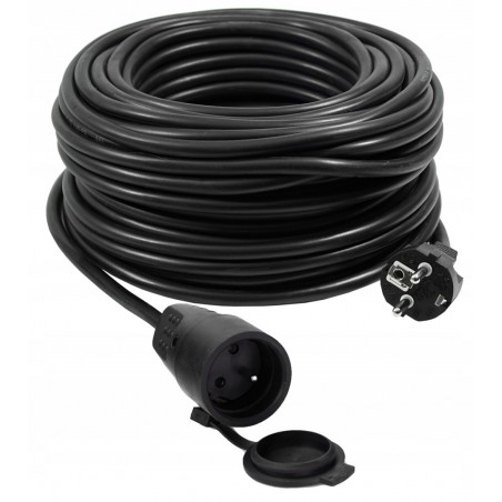 VERTEX PZO50M Cable de extensión retráctil 50 m 3x2,5 mm Negro Vertex - 1