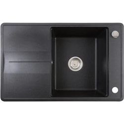 SYNTHETISCHES WASCHBECKEN ESTELA 50 B-TQ 1B 1D REV 2O AUTO WST ONYX SCHWARZ