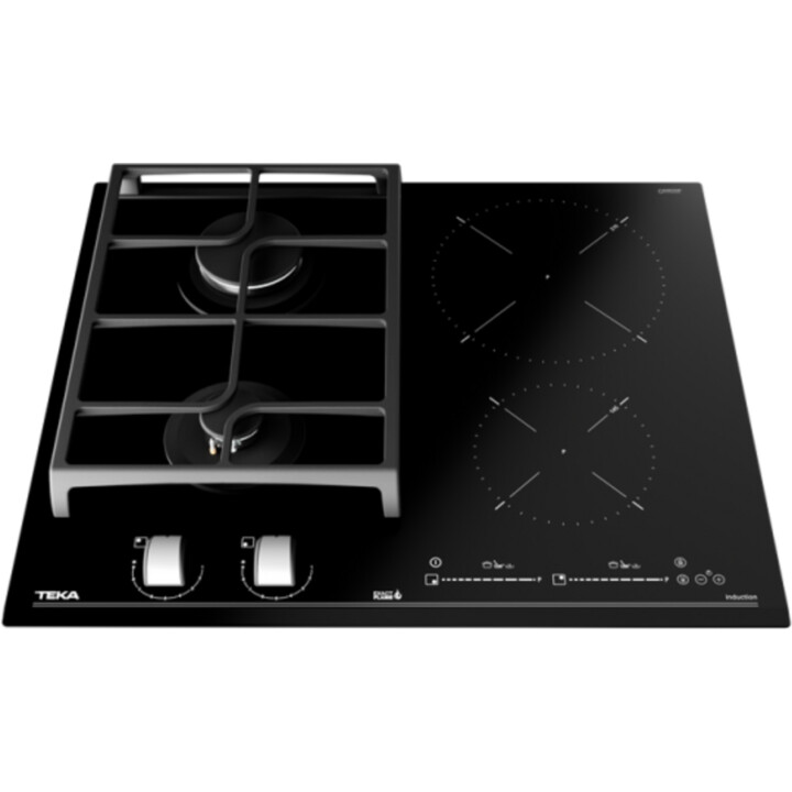Placa de Inducción y Gas JZC 64322 ABC BK (E4) 60 cm 4 Zonas Negro
