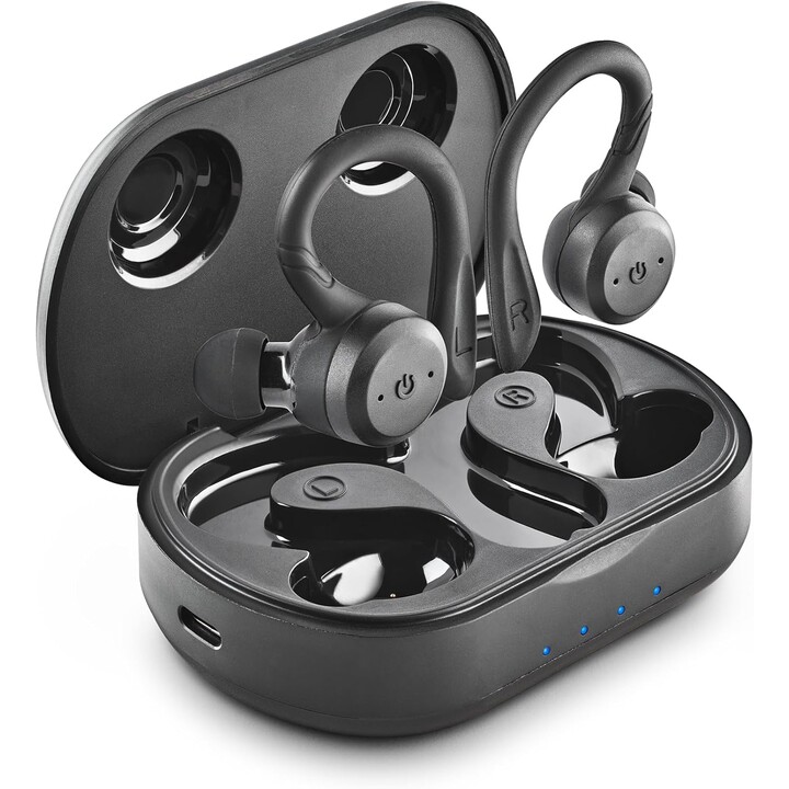Casque de sport Bluetooth NGS Ártica Jogger avec étui de chargement/ Autonomie 10h/ Noir