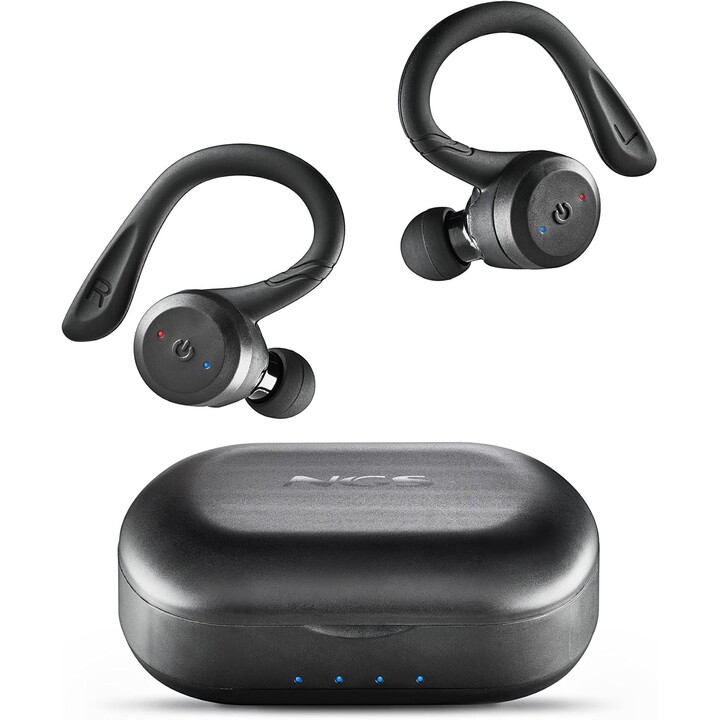 Casque de sport Bluetooth NGS Ártica Jogger avec étui de chargement/ Autonomie 10h/ Noir
