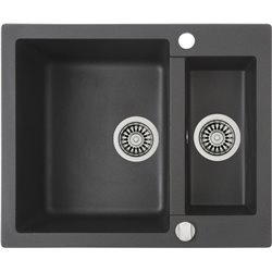 Fregadero Teka Clivo 60 S-TQ Cuarzo Metal Negro