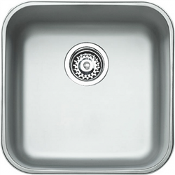 Fregadero Teka BE 40 X 4 Bajo Encimera con Cubeta 41 cm Plata