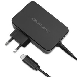 Qoltec PD 120W Turbo Cargador rápido | 5-28V | 3-4.5A | USB-C | Negro