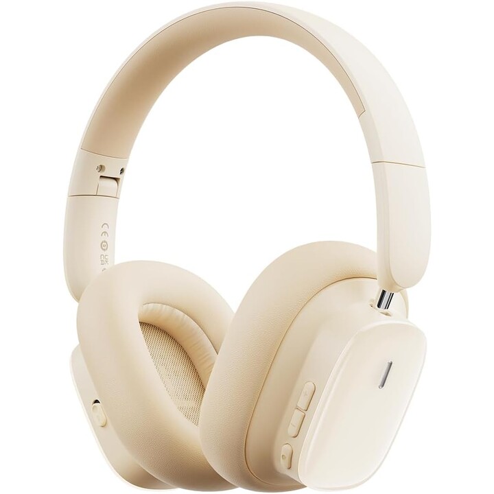 Fones de ouvido sem fio com cancelamento de ruído Baseus Bowie H1i Stellar Branco
