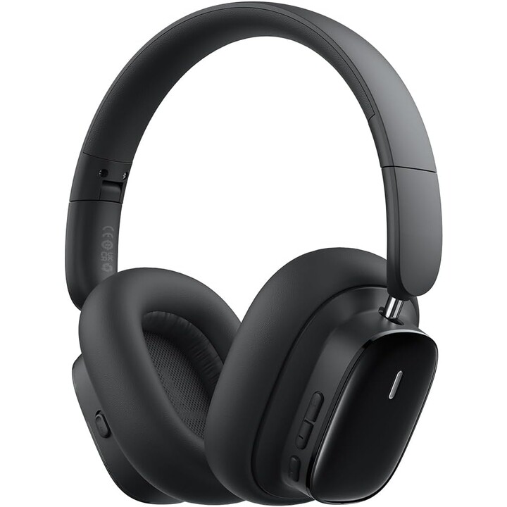 Cluster de fones de ouvido sem fio com cancelamento de ruído Baseus Bowie H1i preto