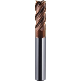 Fresa de metal duro Mastermill FI 16.0 Z4 VHM TS 440N para fresado industrial, Gris