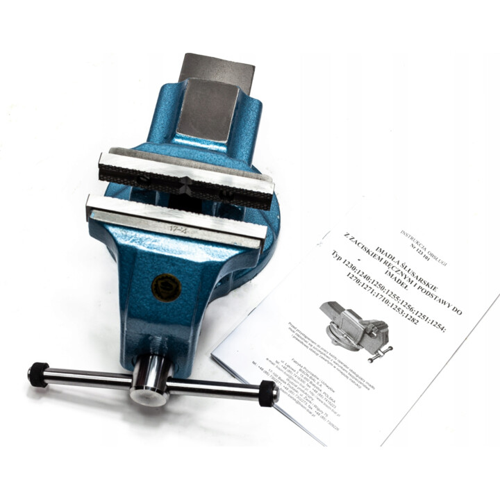 BISON 1250-150, Precision Bench Vise, Blue