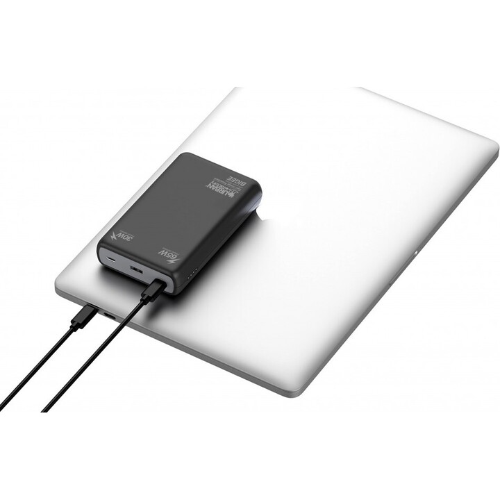 Urban Factory Bigee XL Powerbank 20000mAh 65W Preto, cinza