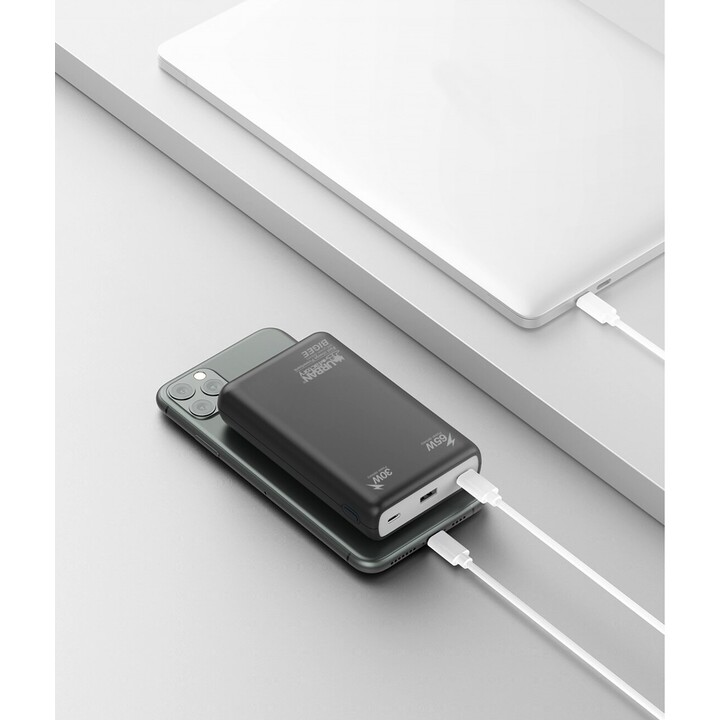 Urban Factory Bigee XL Powerbank 20000mAh 65W Preto, cinza