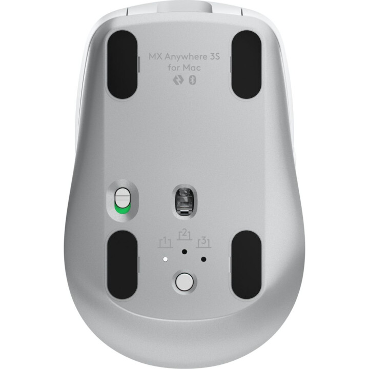 Mouse logitech bluetooth mx em qualquer lugar 3s para mac branco