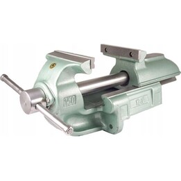 BISON 1240-150, Verstärkter Tischschraubstock, Industrie, Grau