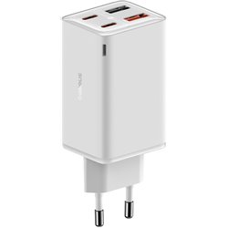 Baseus GaN6 Pro 4 Ports Fast Charger 65W 2 USB-A and 2 USB-C White