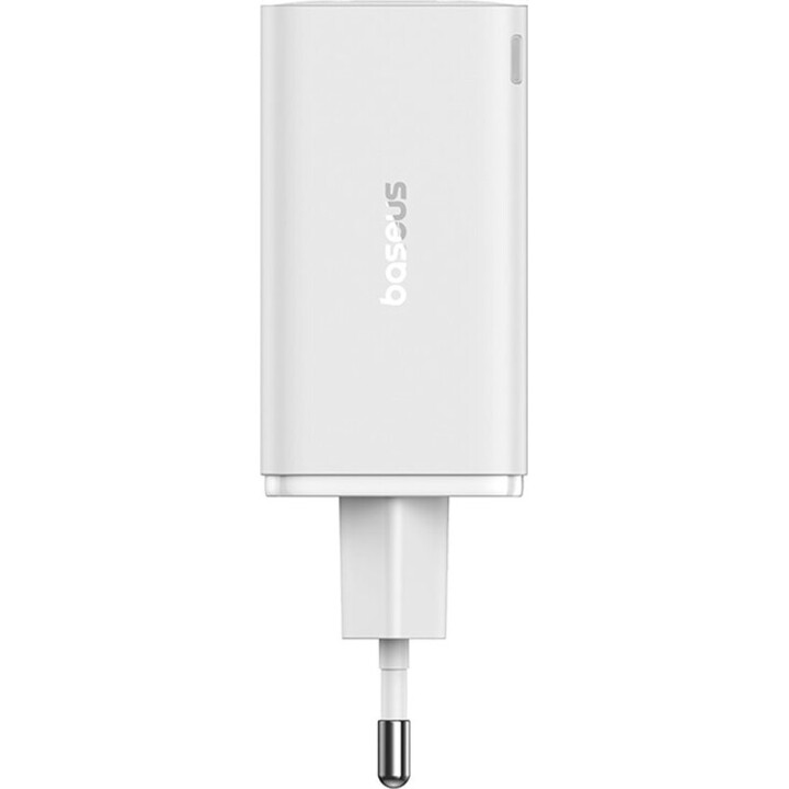 Baseus GaN6 Pro Carregador rápido de 4 portas 65W 2 USB-A and 2 USB-C Branco