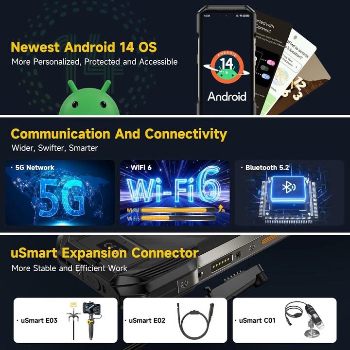 Ulefone Armor 27 Pro 12GB 256GB NFC Dual Sim Preto