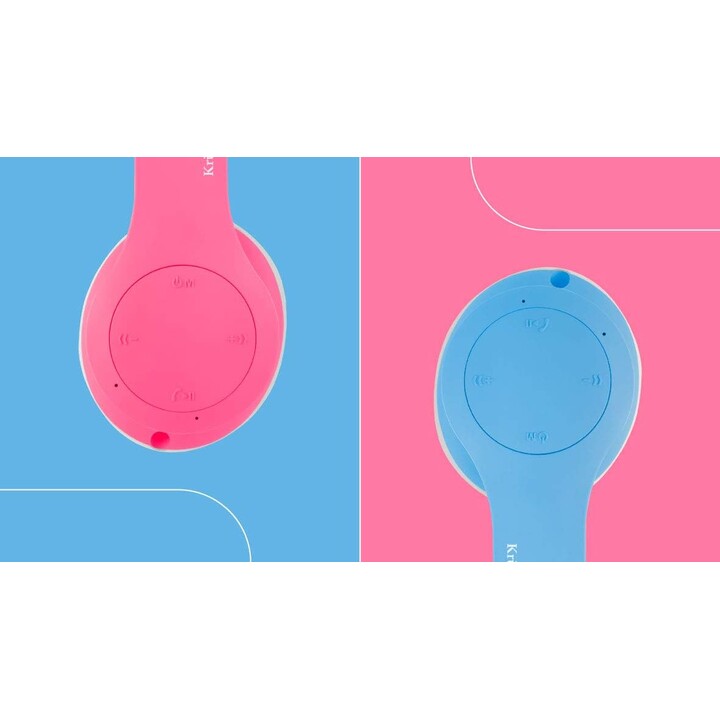 Kruger&Matz écouteurs supra-auriculaires sans fil pour enfants model Street Kids , couleur rose