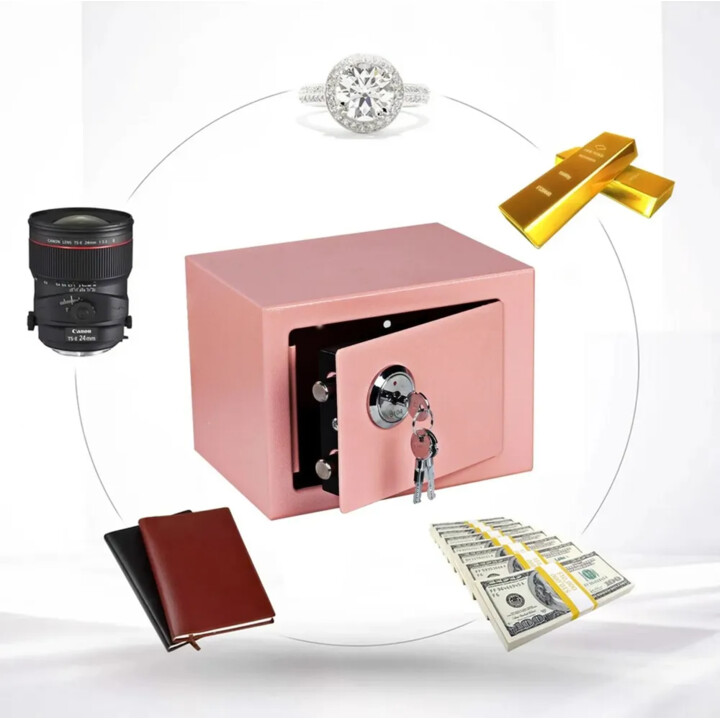 Extralink Home | Home Safe | office, key box, safe, pink, S-404