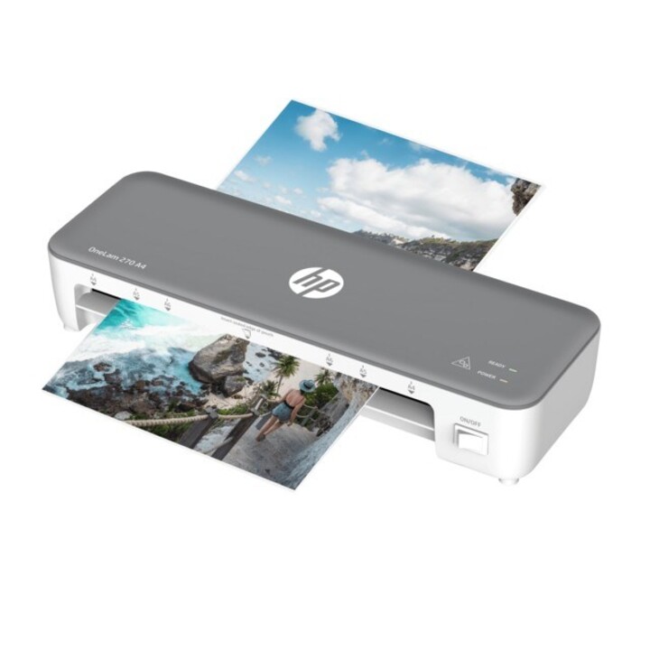 HP OneLam 270 Laminator, A4, Gray