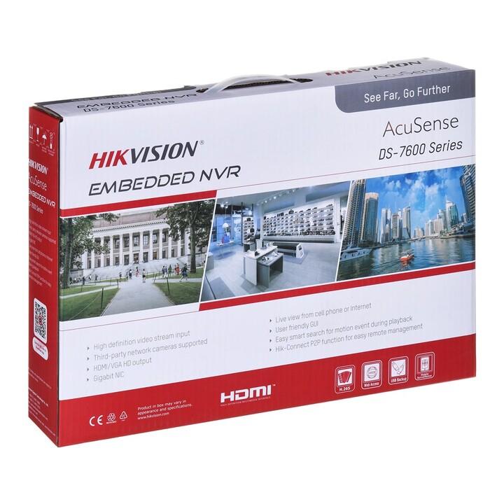 Hikvision DS-7608NXI-K1(D) Grabador de vídeo en red (NVR) 1U Negro