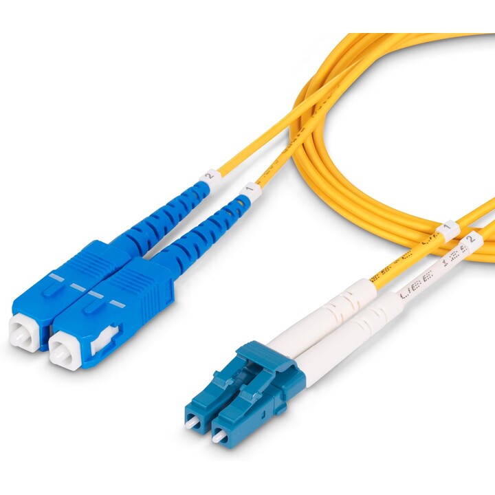 3 M LC AUF SC OS2 GLASFASERKABEL/OS2/UPC/DUPLEX/LSZH