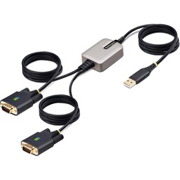 2-PORT USB SERIAL ADAPTER/USB AUF DUAL DB9 RS232 ADAPTER