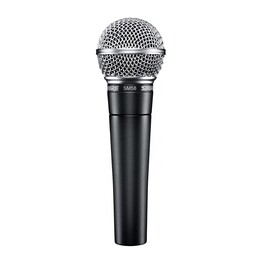 Microfone de estúdio preto Shure SM58