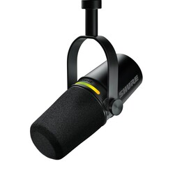 Shure MV7+-K - Vortrags-/Gesangsmikrofon mit XLR/USB-C-Anschluss, schwarz