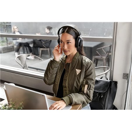 Fones de ouvido Shure Aonic 40 sem fio e com fio faixa de cabeça música USB tipo C Bluetooth preto