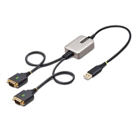 2-PORT USB SERIAL ADAPTER/AUF DUAL DB9 RS232 ADAPTER