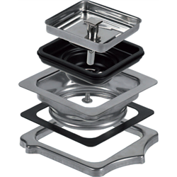 ACCESORIOS COCINA TEKA Adaptador Molinillo ADAPTADOR TRITURADOR CUADRADO ISE
