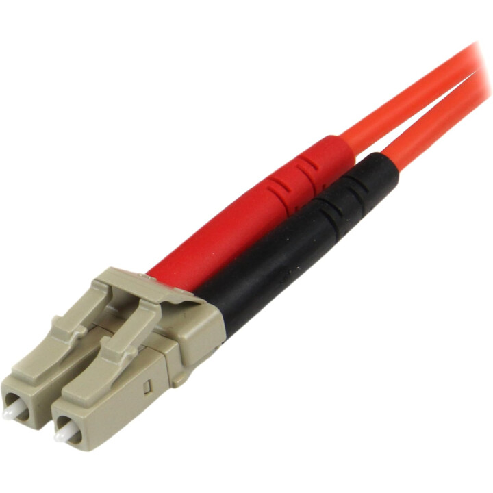 StarTech.com Cable Adaptador de Red de Fibra Óptica Dúplex Multimodo 5m LC-ST 50/125 - Cable de Conexión Dúplex