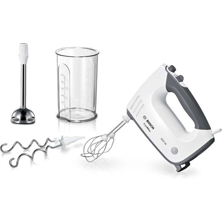 Bosch MFQ37470 hand mixer 750 W black, white