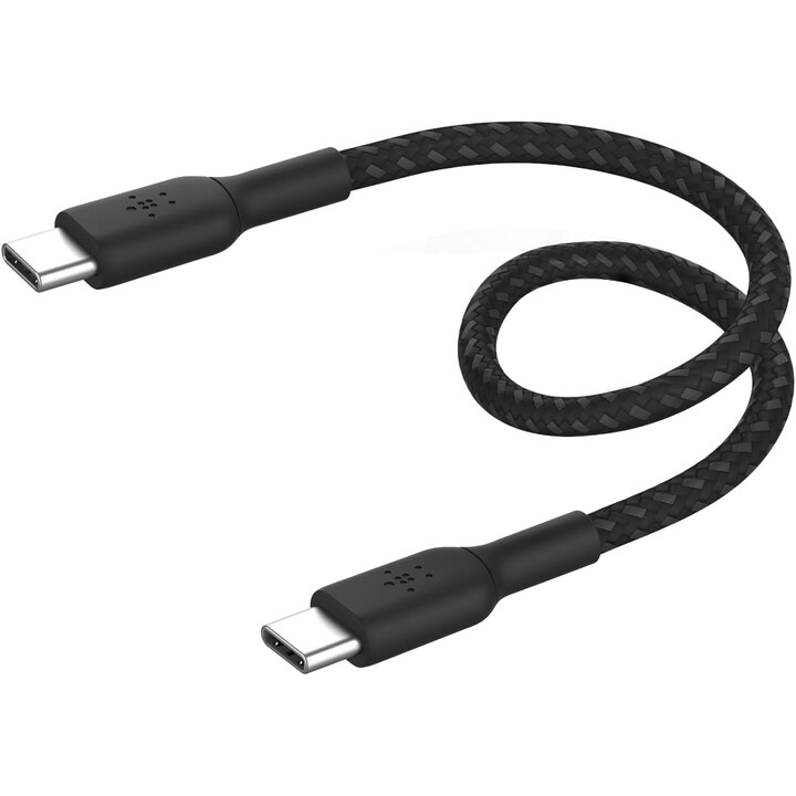 Carica potenziata USB-C x2 0,15 m bk