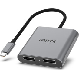 Unitek V1404A USB-C to 2x DP 1.4 8K 60Hz port adapter
